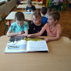 Zajęcia o dinozaurach w grupie 5