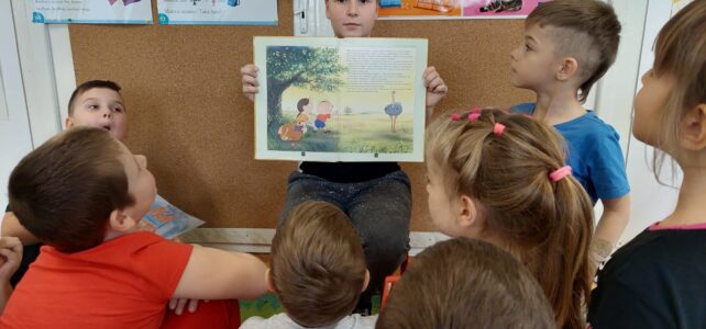W ramach akcji „Cała Polska czyta dzieciom” w grupie 5 gościliśmy uczniów szkoły